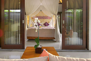 Villa une chambre avec piscine privée et baignoire