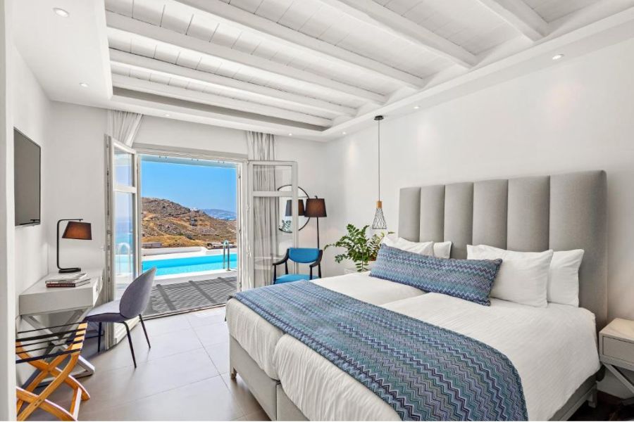 Suite Deluxe avec piscine partagée et vue panoramique mer
